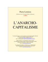 couverteur L’anarcho-capitalisme