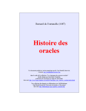 couverteur Histoire des oracles