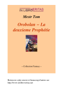 couverteur Orobolan - La deuxieme prophetie - Tome 1