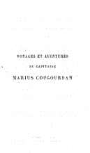 couverteur Voyages et aventures du capitaine Marius Cougourdan