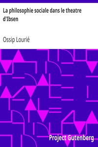 La philosophie sociale dans le theatre d'Ibsen