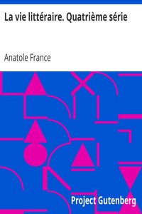 La vie littéraire. Quatrième série