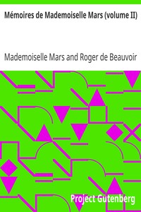Mémoires de Mademoiselle Mars (volume II): (de la Comédie Française)