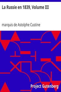 La Russie en 1839, Volume III