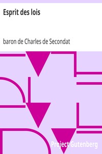 Esprit des lois: livres I à V, précédés d'une introduction de l'éditeur