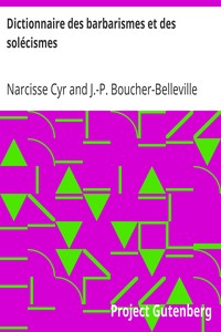 Dictionnaire des barbarismes et des solécismes