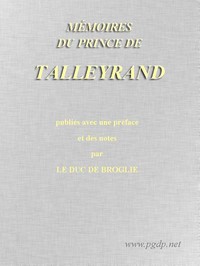 Mémoires du prince de Talleyrand, Volume 5