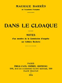 Dans le cloaque: Notes d'un membre de la Commission d'enquête sur l'affaire Rochette