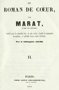 Les aventures du jeune Comte Potowski, Vol. 2 (of 2): Un roman de coeur par Marat, l'ami du peuple
