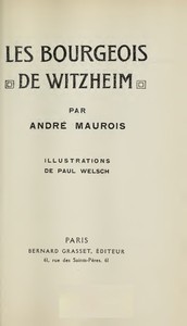 Les Bourgeois de Witzheim