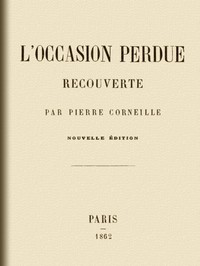 L'occasion perdue recouverte