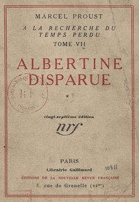 Albertine disparue Vol 1 (of 2): À la recherche du temps perdu, Tome 7
