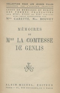 Mémoires de Mme la Comtesse de Genlis