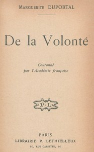 De la volonté