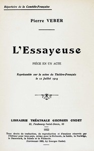 L'essayeuse : $b pièce en un acte