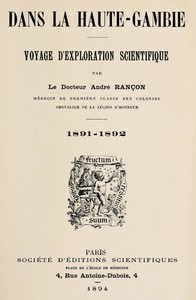 Dans la Haute-Gambie : $b Voyage d'exploration scientifique, 1891-1892