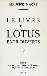 Le livre des lotus entr'ouverts
