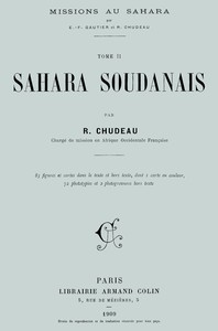 Missions au Sahara, tome 2 : $b Sahara soudanais