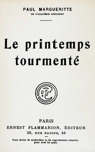 Le printemps tourmenté