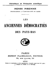 Les anciennes démocraties des Pays-Bas