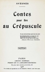 Contes pour lire au crépuscule