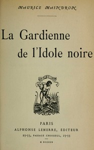 La gardienne de l'idole noire