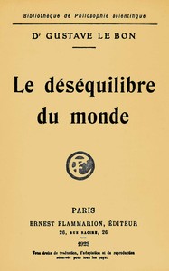 Le déséquilibre du monde