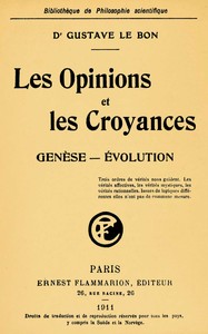 Les opinions et les croyances : $b genèse; évolution