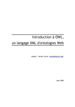 couverteur Introduction a OWL, un langage XML d'ontologies web