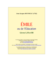 couverteur Emile ou de l'education - 1