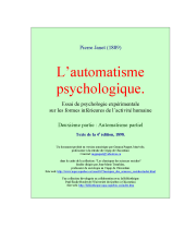 couverteur L'automatisme psychologique - 2