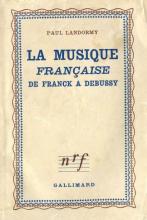 couverteur La Musique francaise Tome II - De Franck a Debussy