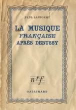 couverteur La Musique francaise Tome III - Apres Debussy