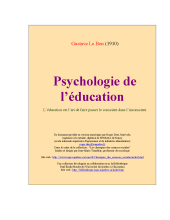 couverteur Psychologie de l'education