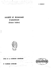 couverteur Societe et economie d'Anjouan (Ocean Indien)