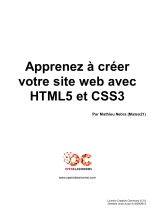 couverteur Apprenez a creer votre site web avec HTML5 et CSS3