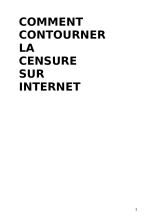 couverteur Comment contourner la censure sur Internet?
