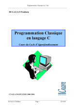 couverteur Programmation classique en langage C