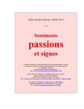 couverteur Sentiments, passions et signes