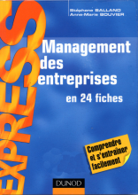 couverteur Management des entreprises en 24 fiches (Stéphane BALLAND , Anne-Marie BOUVIER)