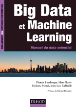 couverteur Big data et machine learning  manuel du data scientist (Pirmin Lemberger, Marc Batty, Médéric Morel etc.)