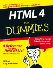 couverteur HTML 4 for Dummies--For Dummies; 5th Ed.