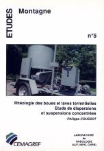 couverteur Rhéologie des boues et laves torrentielles