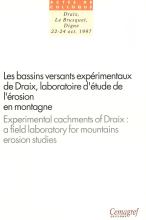 couverteur Les bassins versants expérimentaux de Draix. Laboratoire d'étude de l'érosion en montagne